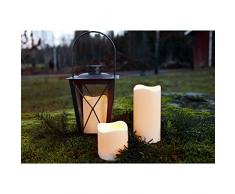 Star Bougie plastique LED Avec minuteur, LED ambre, Ã piles, usage extÃ©rieur, boÃ®te Ã fenÃªtre, 11,5 x 7,5 cm