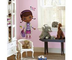 Thedecofactory RMK2283GM Stickers Disney Doc MCSTUFFINS Dotty GÃANT ROOMMATES REPOSITIONNABLES (94X51CM), Vinyle, Multicolore, 104 x 46 x 0,1 cm