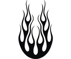 INDIGOS UG 4051095095293 Sticker Mural w680 Noir 80x44 cm Flamme Tailles