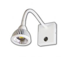interfan Applique murale LED, 5Â W, mÃ©tal blanc