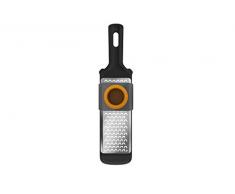 Fiskars 1014414 Mandoline avec 2 Râpes, Acier Inoxydable, Noir/Orange, 30,7 x 7,3 x 6,1 cm