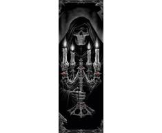 1art1 42377 Poster de Porte Gothique Chandelier par Anne Stokes I 158 x 53 cm