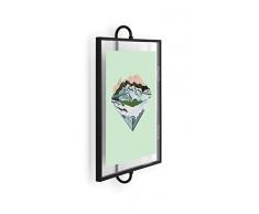 UMBRA Phantom Frame. Cadre photo Phantom. En métal noir. Pour photo 20x25cm. Dimension cadre 25.4x41.1x8.1cm