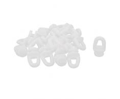 Sourcingmap Fenêtre en Plastique Glider Rideau de Porte coulissante roulettes 20 bigoudis