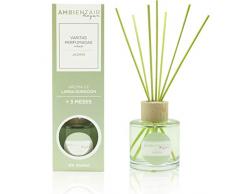 Ambientair Home. Diffuseur de bÃ¢ton parfumÃ©. DÃ©sodorisant au jasmin Mikado. Diffuseur 100 ml avec bÃ¢tonnets de rotin. DÃ©sodorisant domestique sans alcool.
