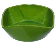Amazing Cookware Bol carrÃ© 25Â cm en Terre CuiteÂ âÂ Vert