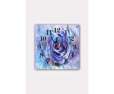 Bonamaison Horloge Murale en MDF, Multicolore, 30 x 30 cm