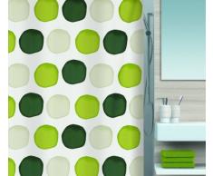 Spirella 10.15182 Rideau de Douche Nubo Leaf Green Textile 180 x 200 cm