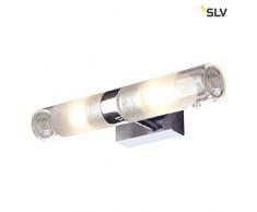 applique murale - saillie - slv mibo wall up-down, chrome, 2x g9, max 2x 25w, ip21