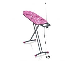 Leifheit 72451 TABLE A REPASSER, Gris, Rose, 49 cm x 8 cm x 154 cm
