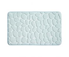 InterDesign Basic tapis de douche, tapis de bain antidérapant en plastique, tapis de salle de bain pour baignoire & cabine de douche, bleu clair