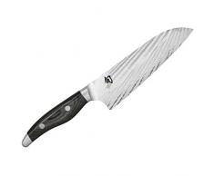 Kai Serie Couteau SANTOKU SHUN NAGARE 18CM Damas INOX, Acier Inoxydable, Mehrfarbig, 18 cm