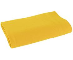 Vent du sud Drap Plat, Coton, Safran, 240X300 cm