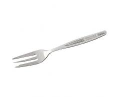 Fackelmann Fourchettes Ã Dessert Nirosta-JENA 14cm 2 piÃ¨ces en INOX, Acier Inoxydable, Argent, 14 x 2 x 1,5 cm