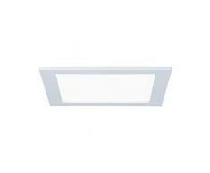 Paulmann 92066 Kit encastrÃ©s Quality Panneau LED, carrÃ©, 1x18W, 4000K, 230V, 220x220mm, Blanc/Plastique
