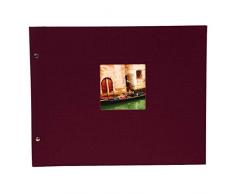 Goldbuch Album Photo à vis Bella Vista - avec découpe pour fenêtre, Carton, Bordeaux, 39 x 31 cm