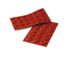 Silikomart 20.010.00.0060 SF010 Moule Forme Savarin Taille Mini 18 Cavités Silicone Terre Cuite