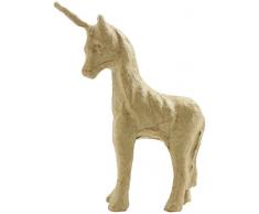 Decopatch Figurine en Forme de Licorne AP147O, en Papier mÃ¢chÃ© Marron