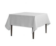 LinenTablecloth 215,9Â cm carrÃ© Nappe Polyester Argent