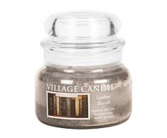 Village Candle 127311873 Bougie Reliure Petite Jarre, Verre, Gris, 10,7 x 9,5 x 5,5 cm