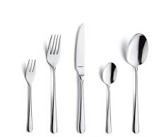 MÃ©nagÃ¨re 6 personnes en acier inoxydable poli et lavable au lave-vaisselle - Couverts pour 6 personnes