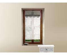 Soleil docre Parfait Brise Bise BrodÃ© en Coton 45x90 cm Parfait par Coton Gris 45 x 90 cm