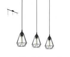 Eglo ISU1292783 Suspension, Métal, Noir