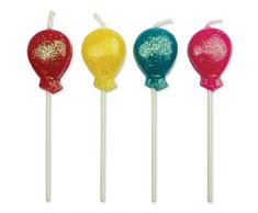PME CA010 Lot de 8 Bougies, Plastique, Multicolore, 4 x 1.5 x 4 cm CA010