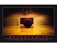 Empire Poster avec slogan motivant (en anglais) Opportunity multicolore