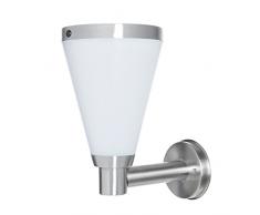 Galix G3 Applique Murale Solaire Moderne TrÃ¨s Eclairante DÃ©tecteur de PrÃ©sence, Acier, Gris