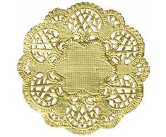 Prima Marketing Papier napperons 10,2 cm 100/Pkg-round Doré, dautres, Multicolore