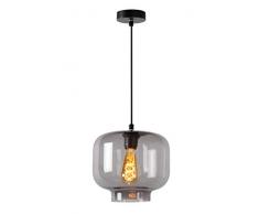 Lucide 46413/01/65 Suspension, Verre, E27, 40 W, Fumé, Noir