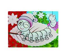 Novastyl 2211063 Magic Lot de 12 Sets de Table Plastique Chenille 43,5 x 28,5 x 0,1 cm