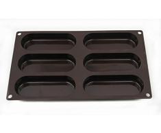Lurch 85082 Moule pour Hotdog Bun, Silicone, Marron, 20 x 15 x 10 cm