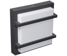 Philips Mygarden moineau Applique murale LED pour extérieur intégré, 12 W, blanc froid et anthracite, 405 x 315 x 216 mm