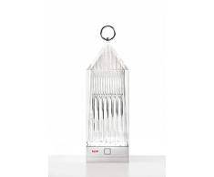 Kartell 9335B4 Lantern Lampe, RÃ©sine Acrylique, 1.2 W, Cristal, 9.5 x 9.5 x 31 cm