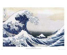 GB eye Ltd Hokusai Wave Maxi Poster 61 x 91,5 cm, Bois, Multicolore, 65 x 3,5 x 3,5 cm