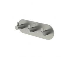 Tiger Portant adhÃ©sif, mÃ©tal, Multicolore, 2.8Â x 13Â x 4Â cm