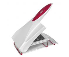 Zyliss ZE13075 Coupe-oignons / coupe-légumes avec 2 grilles 6 mm et 12 mm, plastique/acier inoxydable, blanc