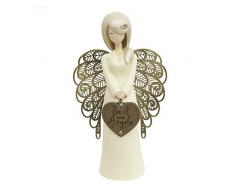 You Are An Angel alf002i Figurine Ange, cÃ©ramique, Blanc, 10.5Â x 10.5Â x 17.5Â cm