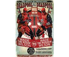 Marvel Comics PP33796 Deadpool vs Wade Maxi Poster, Bois Dense, Multicolore, 61 x 91,5 cm