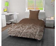 Intemporel Couette ImprimÃ©e 140x200 cm Forest Automne, Polyester, Marron, 140x200 cm