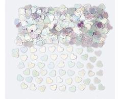 amscan International Confettis mÃ©talliques en Forme de cÅur Iris 14Â g