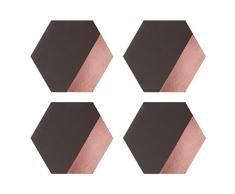 Premier Housewares Set de Table en Carton PU Gris 1 x 30 x 26 cm