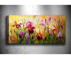 Bonamaison Peinture sur toile, multicolore, 30 x 90 cm - Conçu et fabriqué en Turquie