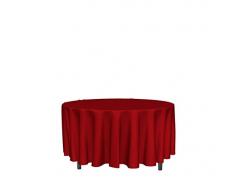 Soleil dOcre Nappe ronde antitaches 180 cm ALIX rouge