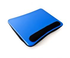 Relaxdays Support Genoux Ordinateur Portable Coussin ergonomique Amovible poignée pour tablette 44 x 34 x 5 cm, bleu