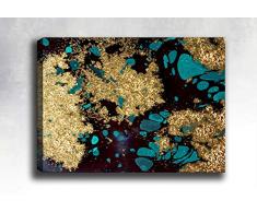 Bonamaison Peinture sur toile, multicolore, 70 x 100 cm - Conçu et fabriqué en Turquie