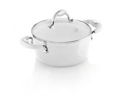 Bialetti - J0WIC4N240 - Faitout + Couvercle - 24 cm - Blanc