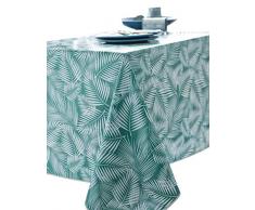 CALITEX Nappe Toile cirÃ©e Rectangulaire, Emeraude, 140 x 200 cm